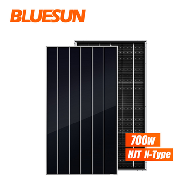Bluesun HJT Manufacture Bifacial Shingled Solar Power Panel 700W 690W 680W 675Watt Mono Home Use 1000w Solar Panel Complete Kit