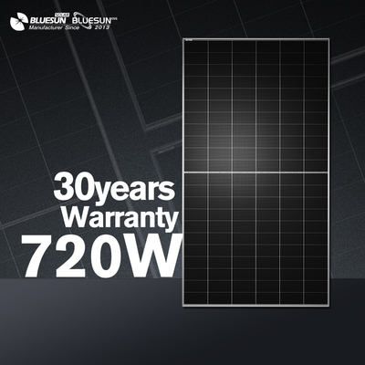 Bluesun New High Efficiency 700W 720W Solar Power Panels Home Use Perc Mono Solar Panel 720W Bifacial Solar Panel for House