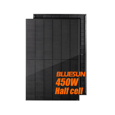 Bluesun High Efficiency Bifacial  Monocrystalline Solar Panels Full Black N-type Topcon 440w 450w