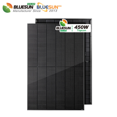 Bluesun High Efficiency Bifacial  Monocrystalline Solar Panels Full Black N-type Topcon 440w 450w