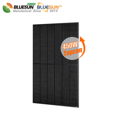 Bluesun High Efficiency Bifacial  Monocrystalline Solar Panels Full Black N-type Topcon 440w 450w
