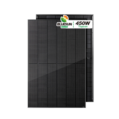 Bluesun High Efficiency Bifacial  Monocrystalline Solar Panels Full Black N-type Topcon 440w 450w