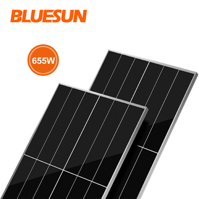 BLUESUN Best Supplier Solar Panels 550w 585w 600w Double Glass Shingled Solar Panel Solar Energy System Use