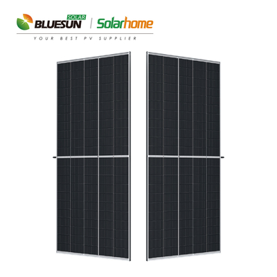 Bluesun Bifacial Half Cells 210mm Panel Solar 545w 550w 555w Panel Solar Panels 48v 550watt with High Efficiency
