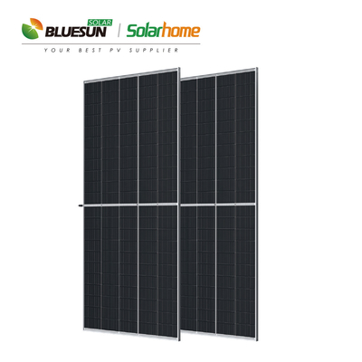 Bluesun Bifacial Half Cells 210mm Panel Solar 545w 550w 555w Panel Solar Panels 48v 550watt with High Efficiency