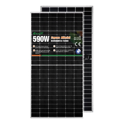Bifacial Solar Panels TopCon 580w 590w Price of Photovoltaic Solar Panels Government Solar Panel Program