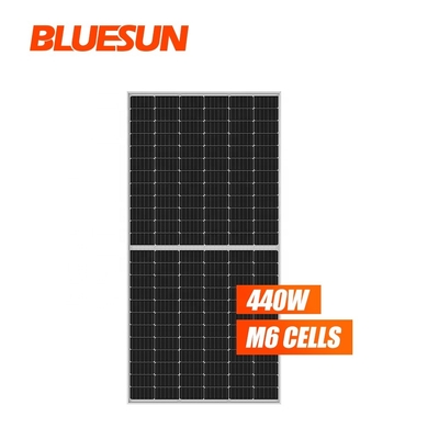 Panel Solar Frame 35mm 455watt Tier 1 Factory Panel Pv Tuv Certificate Bluesun Solar Panel Cell 166mm