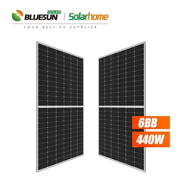 Panel Solar Frame 35mm 455watt Tier 1 Factory Panel Pv Tuv Certificate Bluesun Solar Panel Cell 166mm