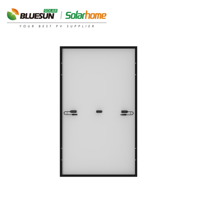 Bluesun BSM375M-72HPH 375 370 Watts Half Cell Perc Mono Solar Panel with Black Frame USA Warehouse Stock