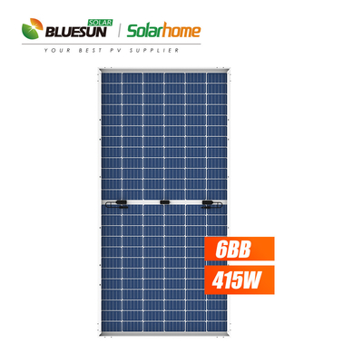 Bluesun Solar 415w Bifacial Glass Solar Panel 420w 430 w 440 Watt Perc Solar Cell 6 Inch