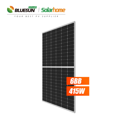 Bluesun Solar 415w Bifacial Glass Solar Panel 420w 430 w 440 Watt Perc Solar Cell 6 Inch