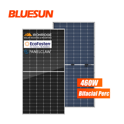 Bluesun Solar BSM460M-72HBD Half Cell 460W 455W Bifacial Double Glass Solar Panel in USA Stock
