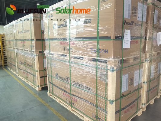 Bluesun Solar BSM460M-72HBD Half Cell 460W 455W Bifacial Double Glass Solar Panel in USA Stock