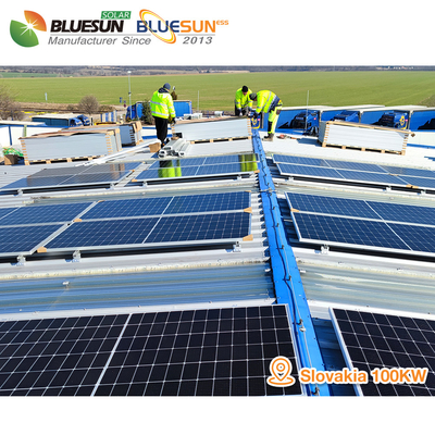 Bluesun Solar BSM460M-72HBD Half Cell 460W 455W Bifacial Double Glass Solar Panel in USA Stock
