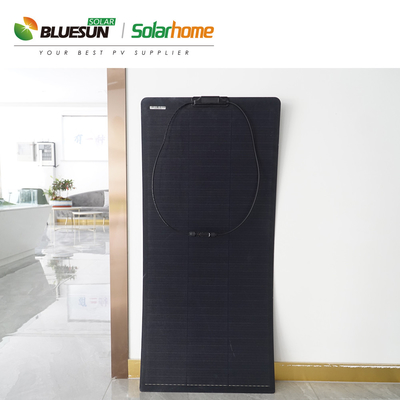 Bluesun Energy Solar Flexible 12 Volt Flexible with Adhesive Solar Panel 110w 160w for Home and Car
