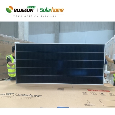 Bluesun 585w Solar Panel High Efficiency Shingled Solar Panels Roof Power Station Pv Module 585watt Hjt Pv Panel