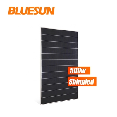 Bluesun HJT 500w 510w 520w 530w Shingled Sun Power Solar Panel Bificial in Good Price