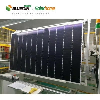 Bluesun HJT 500w 510w 520w 530w Shingled Sun Power Solar Panel Bificial in Good Price