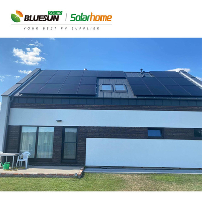 Bluesun Full Black Shingled Solar Panel 410W 415W 425W 440W 480W All Black 425watt Solar Panel Price