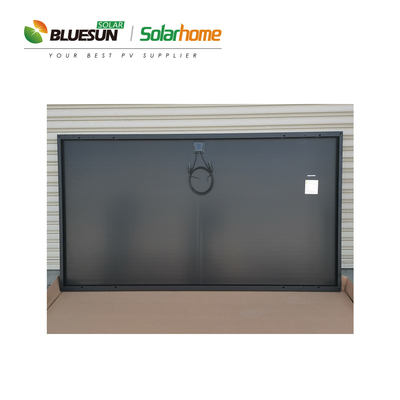 Bluesun Shingled Solar Panels 500w Home Power Station Pv All Black Roof Energy Sun Power Solar System Use
