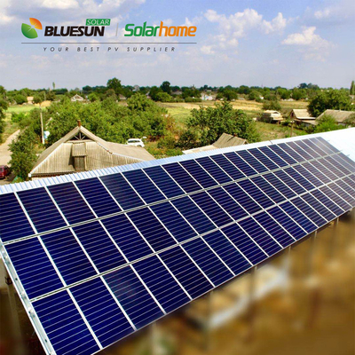 Bluesun Shingled Solar Panels 500w Home Power Station Pv All Black Roof Energy Sun Power Solar System Use