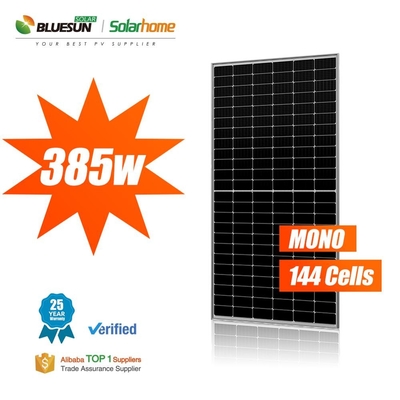 High Power Bluesun  Perc Mono Solar Panel Perc Half Cut Solar Panels 24 Volt 144cell