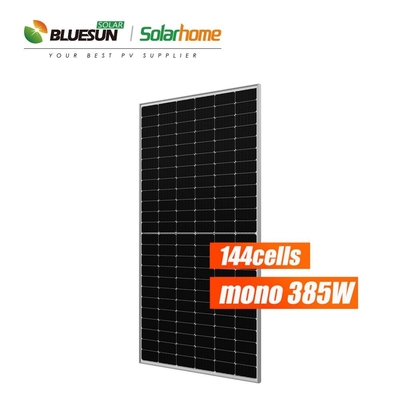 High Power Bluesun  Perc Mono Solar Panel Perc Half Cut Solar Panels 24 Volt 144cell