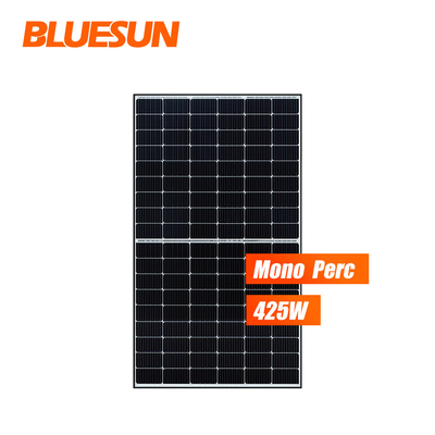 Bluesun Photovoltaic Panel Solar  Mono 400W 410W 420W 425W Half Cell Solar Panel Black Frame Costo for Home Use
