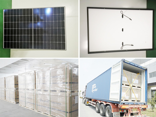 Bluesun Photovoltaic Panel Solar  Mono 400W 410W 420W 425W Half Cell Solar Panel Black Frame Costo for Home Use