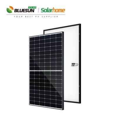 Bluesun Photovoltaic Panel Solar  Mono 400W 410W 420W 425W Half Cell Solar Panel Black Frame Costo for Home Use