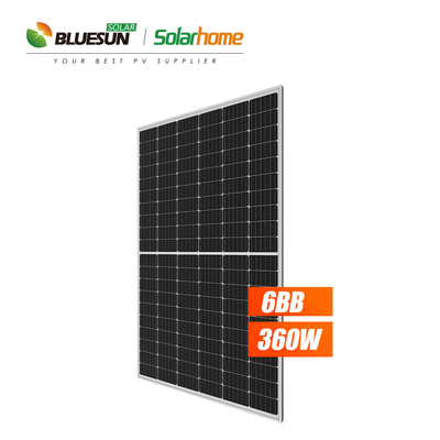 Bluesun Mono Solar Half Cell 375watt Pv Range 36v 360w 370w 375w Solar System for Home Use