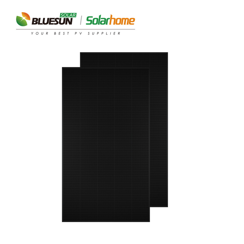 Bluesun Full Black Shingled Solar Panel 410W 415W 425W 440W 480W All Black 425watt Solar Panel Price